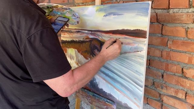 1-этап. Финский залив, Санкт-Петербург маслом на холсте 60 на 80 см. Зилавди Яшуркаев смотреть онлайн