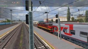 Прибытие пассажирского поезда на станцию Воронеж1