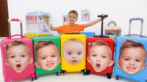 Мама учит Влада и Ники как себя правильно вести в аэропорту [Видео для детей]