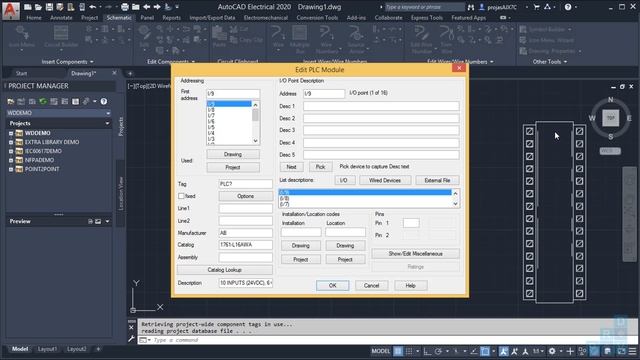 PLC con AutoCAD Electrical 2020 07 смотреть онлайн
