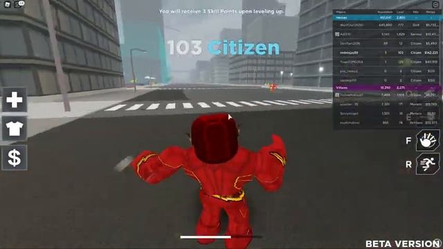 BECOMING THE FLASH IN ROBLOX AGE OF HEROS смотреть онлайн