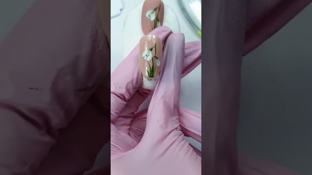 Готовим дизайны к ВЕСНЕ!!!! Подснежники на ногтях пошагово. Snowdrops смотреть онлайн