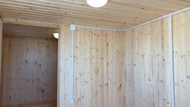 Баня под ключ на дачу, готовая каркасная с печкой и полками, 8 на 2,5 м, два медведя, сургут смотреть онлайн