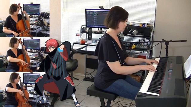 Naruto Shippuden - Despair (Sasori's Theme) piano+cello cover смотреть онлайн