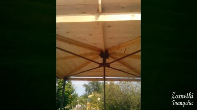 Беседка своими руками. Беседка на даче. Часть 1. смотреть онлайн