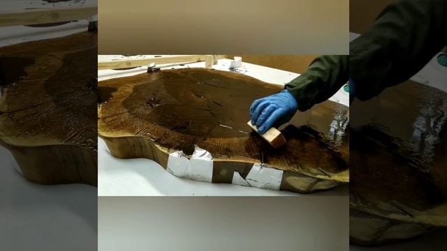 Стол журнальный. Эпоксидная смола смотреть онлайн