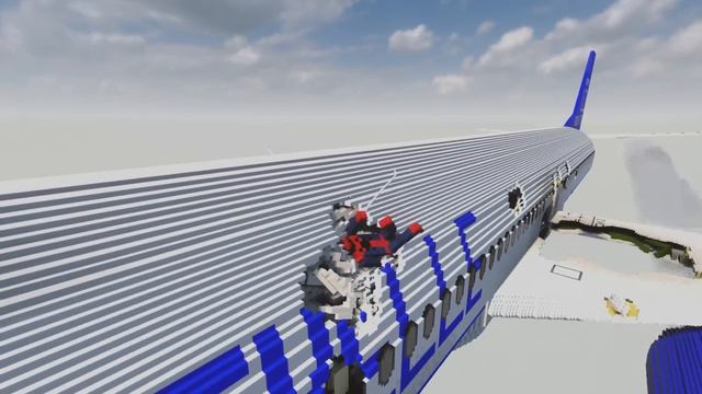 SPIDERMAN Tries To Survive Plane Crash - Teardown Mods Gameplay