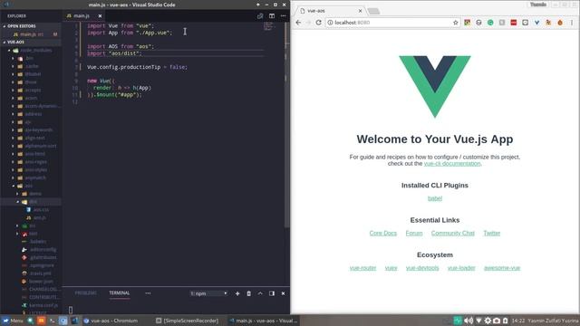How to use AOS (Animate On Scroll) Library in a Vue Project смотреть онлайн