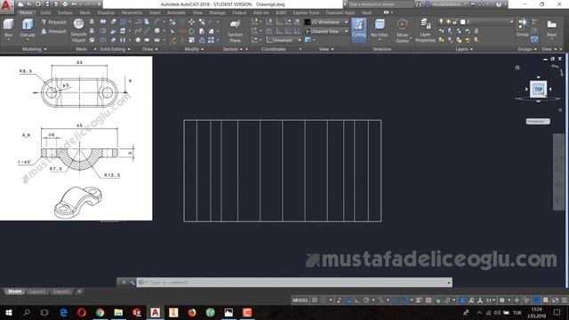 Autocad 3 Boyutlu Çizim (7) - Autocad Eğitimi / Autocad 3d modelling смотреть онлайн