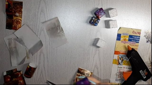 Елочные игрушки подарочки из пенопласта и уп. бумаги МК для новогоднего декора. Christmas смотреть онлайн