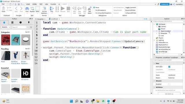 How to make HORROR GAME | Roblox Studio (Part 1) смотреть онлайн