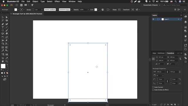 Как сделать прямоугольник в иллюстраторе - Rectangle Tool | Урок Adobe Illustrator смотреть онлайн