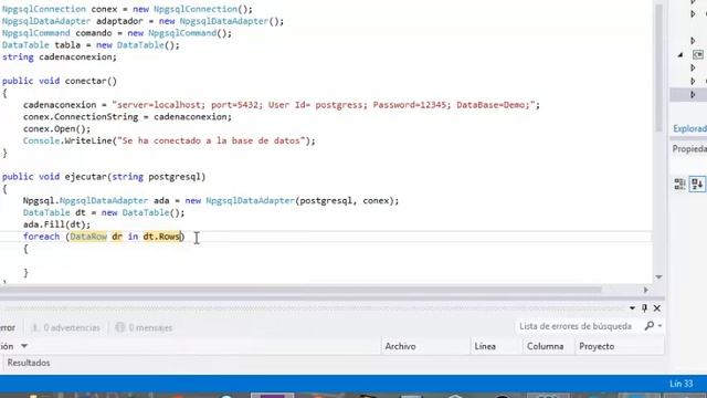 conexion postgresql a c# SegundaParte смотреть онлайн
