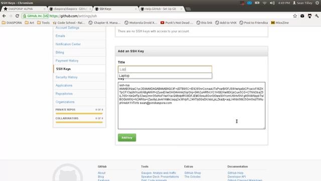 Dive into Diaspora: Episode One: Setting Up Git смотреть онлайн