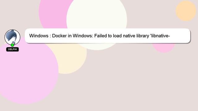 Windows : Docker in Windows: Failed to load native library 'libnative-platform.so' for Linux amd64 смотреть онлайн