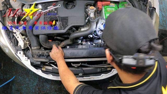 How to install replaced engine radiator cooling fan NISSAN TIIDA 1.6T 2013~ MR16DDT RE0F08B CVT смотреть онлайн