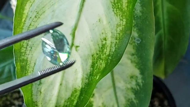 Бриллиант - Муассанит 5.36ct VVS1 14.56MM смотреть онлайн