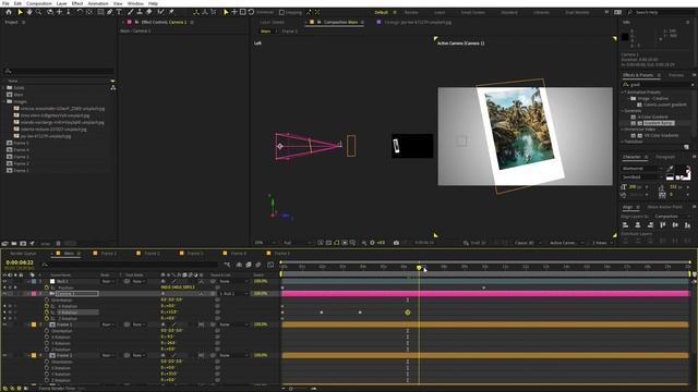 Camera Fly Trough Picture Animation in After Effects - After Effects Tutorial | Text Reveal смотреть онлайн