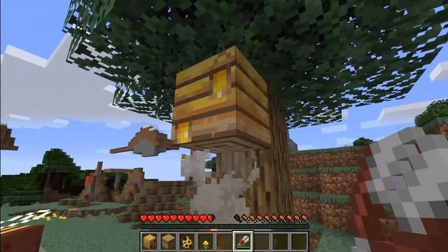 Как добыть пчелиные соты в Майнкрафт | Создание медовых сот в minecraft смотреть онлайн