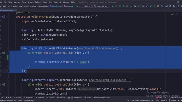 ANDROID - VIEW BINDING TUTORIAL IN JAVA || смотреть онлайн