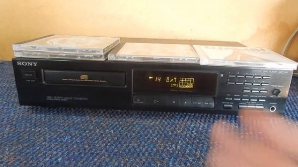 CD player sony cdp 315  saída óptíca [ demostração]