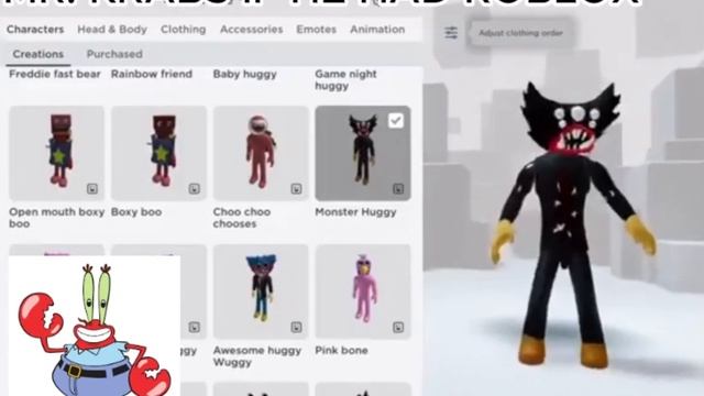 Mr. Krabs If He Had Roblox