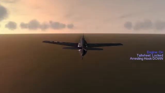 Pacific Fighters- Crazy Carrier landing stunt! смотреть онлайн