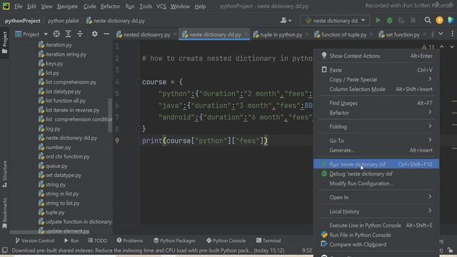#62 How to create Nested Dictionary in Python || What is Nested Dictionary ? смотреть онлайн
