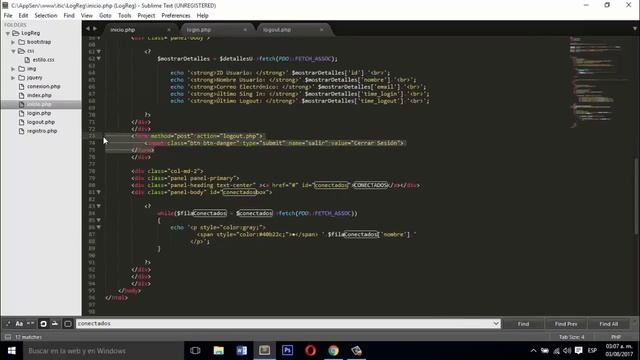 Registro /Login con Sesiones y Panel de Usuarios Conectados [PHP:PDO] Pt. 2 смотреть онлайн