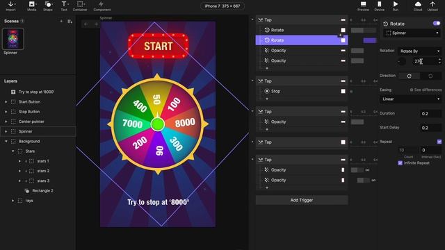 How to make a spinning wheel game with Protopie & Adobe XD смотреть онлайн