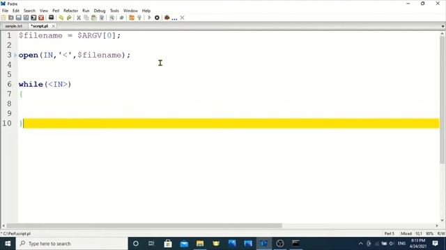 Perl Programming Tutorials - 2 - find and replace string using while loop смотреть онлайн