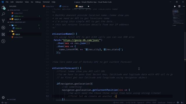 Build A Simple Weather App with Vanilla JS[Basic Version] смотреть онлайн