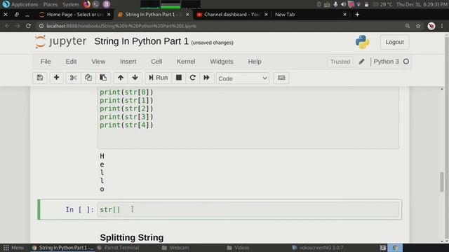 #20 String In Python With Examples | Creating String | Indexing | Slicing | Negative Indexing смотреть онлайн