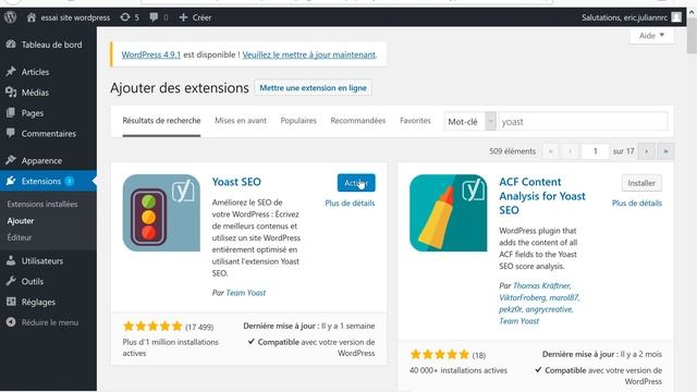 2.3 Wordpress extension Duplicator 1. (Sauvegarde Site) смотреть онлайн