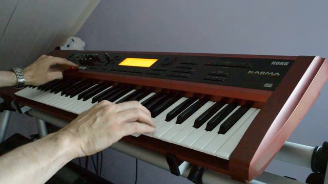 Korg Karma demo, ambient summer song 16.6.2016 смотреть онлайн