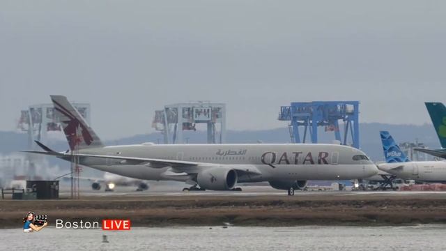 Boston Airport LIVE - RWYs 22 L & R смотреть онлайн