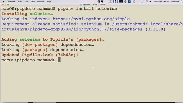 Pipenv Install Windows and Mac смотреть онлайн