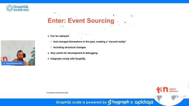 Apidays GraphQL Scale 2022 - A holistic approach on GraphQL and event sourcing By Dr. Daniel Becker смотреть онлайн