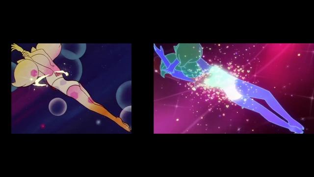 Sailor Moon - Moon Crisis Transformation - Comparison ( SuperS VS Eternal Movie ) смотреть онлайн