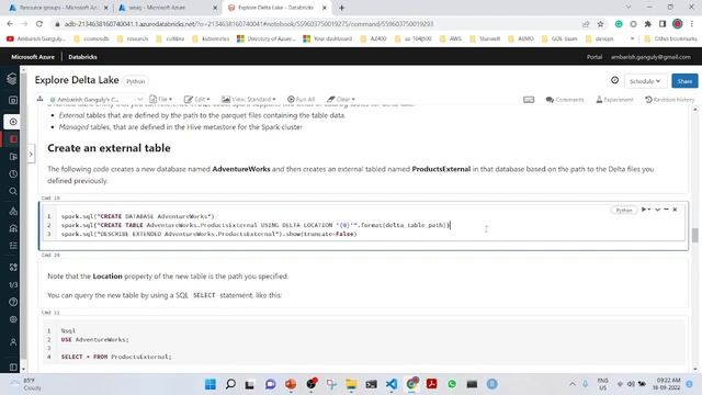 02 - Delta Table and relation with SQL Warehouse in DataBricks in 16 minutes [ DP -203 ] смотреть онлайн