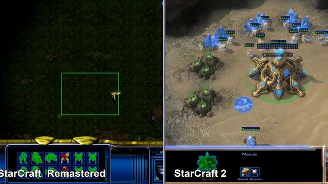 StarCraft Remastered vs StarCraft 2 смотреть онлайн