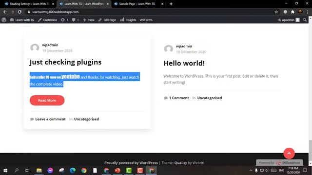What Is Settings & Tools In WordPress | Class 6 | WordPress Basic To Advance By Technical Ground смотреть онлайн