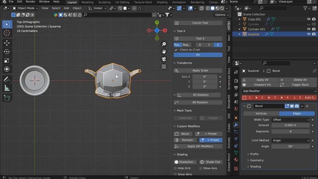 Hard Surface toolbox & the Bevel Magic addon! смотреть онлайн