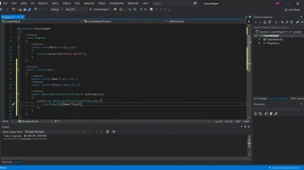 C# JSON  in Visual Studio 2019 Getting Started