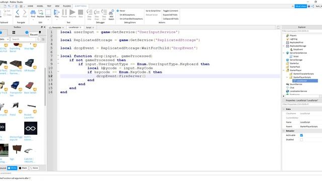 How to Drop your Tool in Roblox Studio - Scripting Tutorial смотреть онлайн