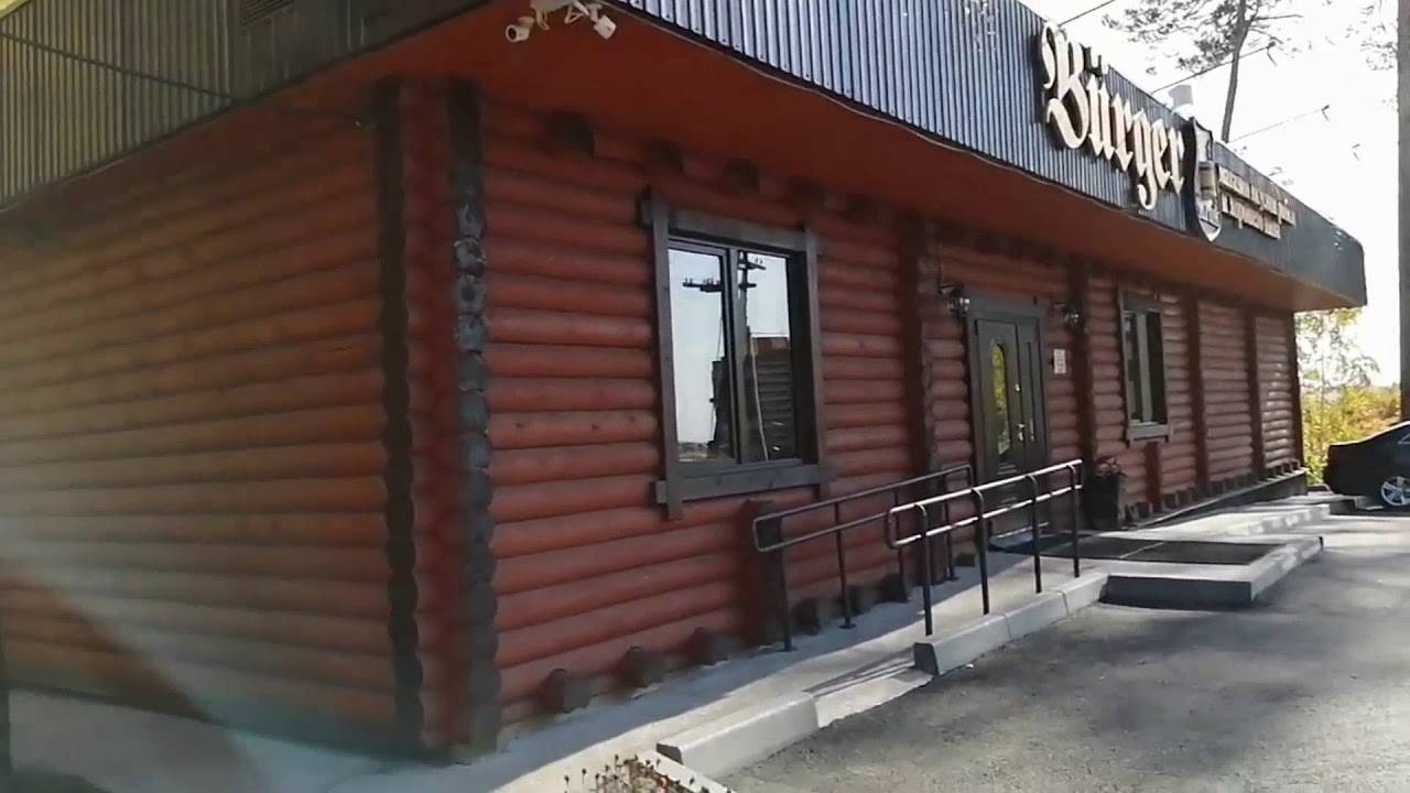 Burger магазин из оцилиндрованного бревна смотреть онлайн