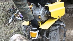 Замена масла в двигателе мотоблока, культиватора