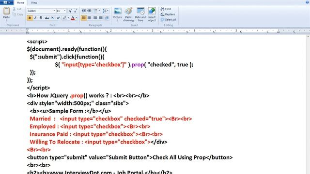 PROP METHOD IN JQUERY DEMO смотреть онлайн