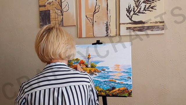 Картина по номерам 40х50 "Дорога к маяку" смотреть онлайн