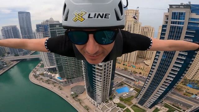 Зиплайн в Дубае ?? XLine Dubai Marina
